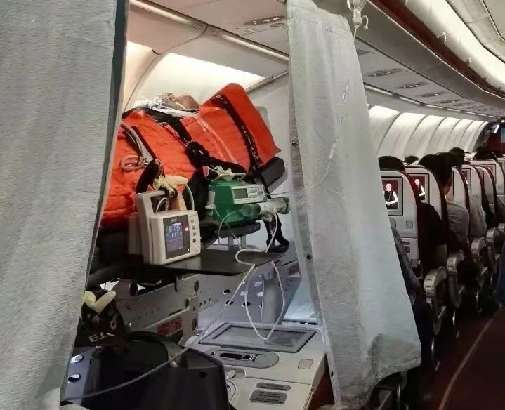 三明跨国医疗包机、航空担架